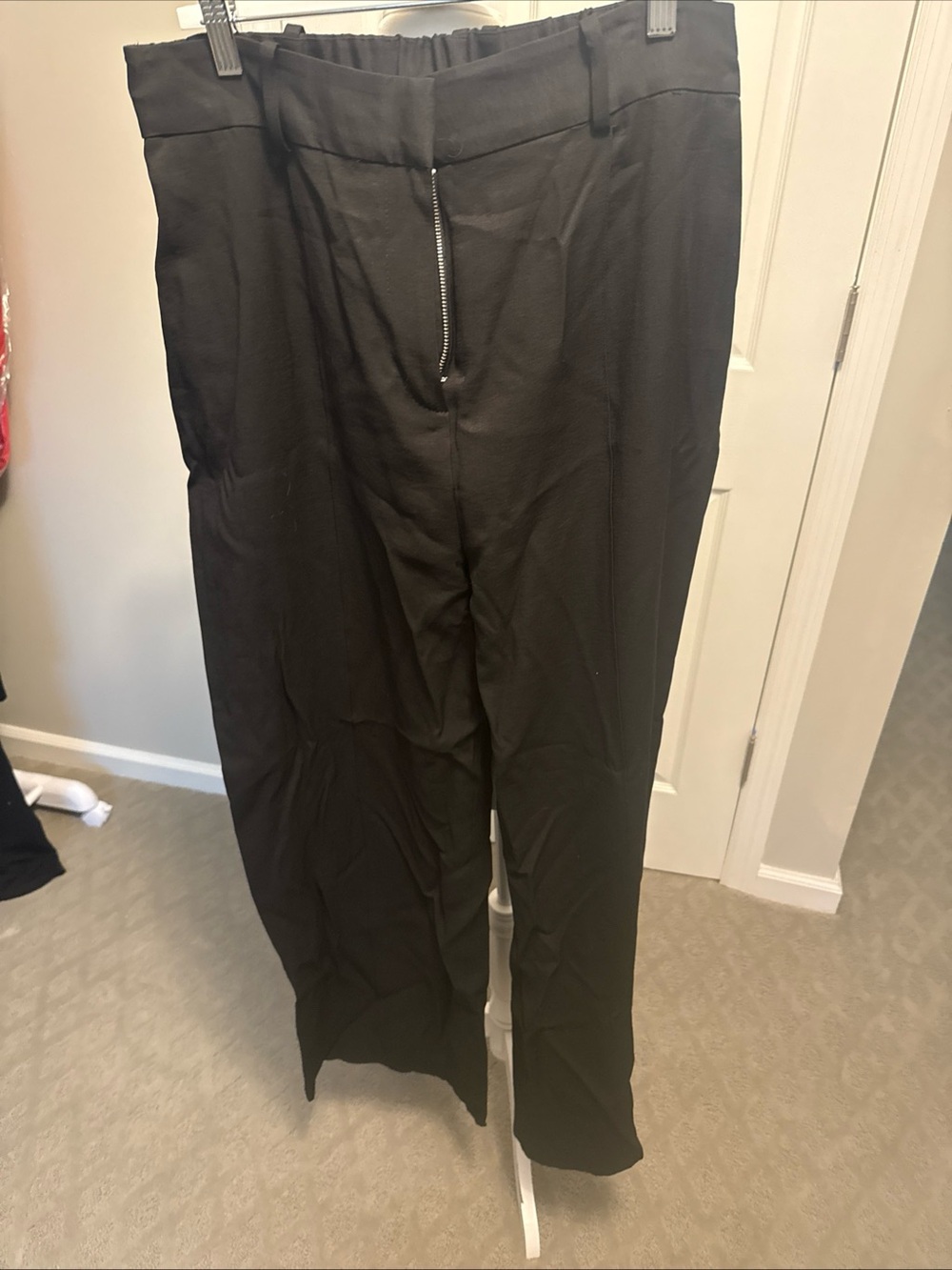 Wayf Black Women’s Dress Pants - Straight Leg Tailored Trousers